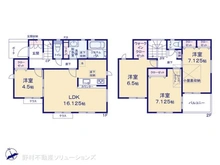 【神奈川県/相模原市中央区宮下本町】相模原市中央区宮下本町1丁目 新築一戸建て 間取り図