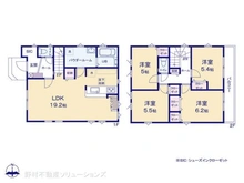【神奈川県/大和市福田】大和市福田8丁目 新築一戸建て 間取り図