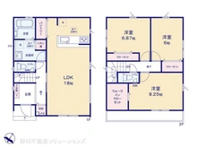 【神奈川県/相模原市中央区光が丘】相模原市中央区光が丘3丁目 新築一戸建て 間取り図