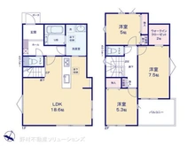 【神奈川県/相模原市中央区上溝】相模原市中央区上溝2丁目 新築一戸建て 間取り図
