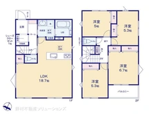 【神奈川県/相模原市中央区上溝】相模原市中央区上溝2丁目 新築一戸建て 間取り図