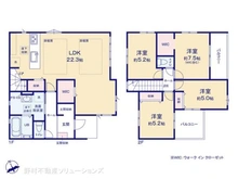 【神奈川県/相模原市南区西大沼】相模原市南区西大沼2丁目 新築一戸建て 間取り図