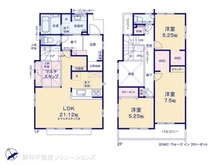 【東京都/町田市鶴川】町田市鶴川1丁目 新築一戸建て 間取り図