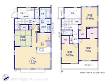 【東京都/町田市鶴川】町田市鶴川1丁目 新築一戸建て 間取り図