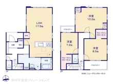 【東京都/町田市忠生】町田市忠生2丁目 新築一戸建て 間取り図