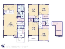 【神奈川県/相模原市中央区上溝】相模原市中央区上溝4丁目 新築一戸建て 間取り図