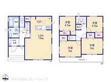 【神奈川県/相模原市南区磯部】相模原市南区磯部 新築一戸建て 間取り図