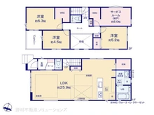 【神奈川県/相模原市南区東林間】相模原市南区東林間7丁目 新築一戸建て 間取り図