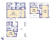 【神奈川県/相模原市南区東林間】相模原市南区東林間1丁目 新築一戸建て 間取り図