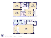 【神奈川県/座間市立野台】座間市立野台3丁目 新築一戸建て 間取り図