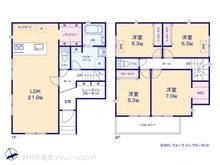 【神奈川県/相模原市南区文京】相模原市南区文京1丁目 新築一戸建て 間取り図