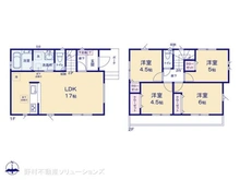 【神奈川県/座間市東原】座間市東原2丁目 新築一戸建て 間取り図