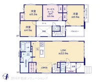 【神奈川県/相模原市中央区陽光台】相模原市中央区陽光台6丁目 新築一戸建て 間取り図