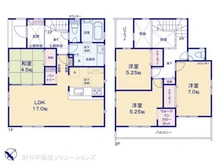 【神奈川県/相模原市南区若松】相模原市南区若松3丁目 新築一戸建て 間取り図
