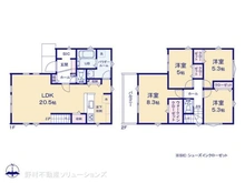 【神奈川県/大和市上和田】大和市上和田 新築一戸建て 間取り図