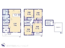 【神奈川県/相模原市南区相南】相模原市南区相南1丁目 新築一戸建て 間取り図