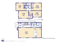 【神奈川県/相模原市中央区淵野辺本町】相模原市中央区淵野辺本町1丁目 新築一戸建て 間取り図