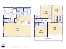 【神奈川県/相模原市中央区淵野辺本町】相模原市中央区淵野辺本町1丁目 新築一戸建て 間取り図