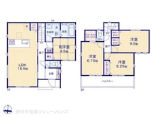 【神奈川県/相模原市中央区淵野辺本町】相模原市中央区淵野辺本町1丁目 新築一戸建て 間取り図