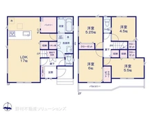 【神奈川県/相模原市中央区淵野辺本町】相模原市中央区淵野辺本町1丁目 新築一戸建て 間取り図