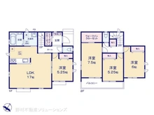 【東京都/町田市木曽西】町田市木曽西3丁目 新築一戸建て 間取り図