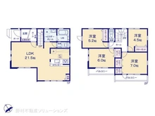 【神奈川県/相模原市南区栄町】相模原市南区栄町 新築一戸建て 間取り図