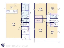 【神奈川県/座間市広野台】座間市広野台1丁目 新築一戸建て 間取り図