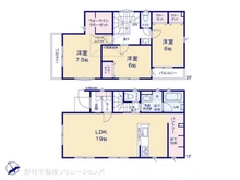 【神奈川県/相模原市中央区すすきの町】相模原市中央区すすきの町 新築一戸建て 間取り図
