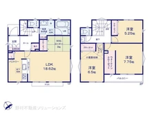 【神奈川県/相模原市中央区すすきの町】相模原市中央区すすきの町 新築一戸建て 間取り図