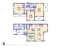 【神奈川県/相模原市中央区星が丘】相模原市中央区星が丘3丁目 新築一戸建て 間取り図