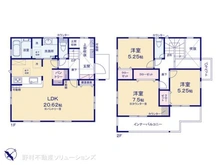 【神奈川県/相模原市中央区上矢部】相模原市中央区上矢部2丁目 新築一戸建て 間取り図