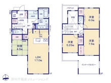 【神奈川県/座間市座間】座間市座間1丁目 新築一戸建て 間取り図