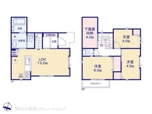 【神奈川県/相模原市中央区淵野辺本町】相模原市中央区淵野辺本町4丁目 新築一戸建て 間取り図