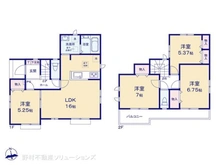 【神奈川県/相模原市南区磯部】相模原市南区磯部 新築一戸建て 間取り図