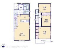 【神奈川県/相模原市南区磯部】相模原市南区磯部 新築一戸建て 間取り図