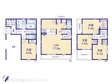 【神奈川県/相模原市南区相模台】相模原市南区相模台2丁目 新築一戸建て 間取り図