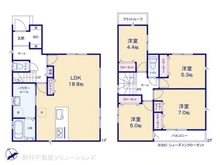 【神奈川県/相模原市中央区東淵野辺】相模原市中央区東淵野辺5丁目 新築一戸建て 間取り図