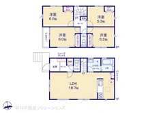 【神奈川県/座間市南栗原】座間市南栗原6丁目 新築一戸建て 間取り図