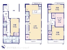 【神奈川県/相模原市南区相模大野】相模原市南区相模大野2丁目 新築一戸建て 間取り図
