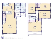 【神奈川県/相模原市南区南台】相模原市南区南台6丁目 新築一戸建て 間取り図