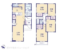 【神奈川県/相模原市中央区相生】相模原市中央区相生2丁目 新築一戸建て 間取り図