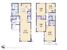 【神奈川県/相模原市中央区相生】相模原市中央区相生2丁目 新築一戸建て 間取り図