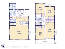 【神奈川県/相模原市中央区相生】相模原市中央区相生2丁目 新築一戸建て 間取り図