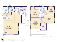 【神奈川県/相模原市南区東林間】相模原市南区東林間7丁目 新築一戸建て 間取り図