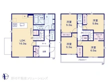 【神奈川県/相模原市中央区陽光台】相模原市中央区陽光台3丁目 新築一戸建て 間取り図