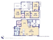【神奈川県/大和市福田】大和市福田 新築一戸建て 間取り図