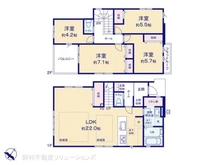 【神奈川県/大和市福田】大和市福田 新築一戸建て 間取り図
