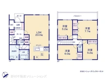 【神奈川県/相模原市中央区横山】相模原市中央区横山6丁目 新築一戸建て 間取り図