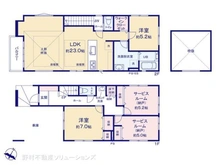 【神奈川県/大和市鶴間】大和市鶴間2丁目 新築一戸建て 間取り図