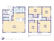 【神奈川県/座間市ひばりが丘】座間市ひばりが丘5丁目 新築一戸建て 間取り図